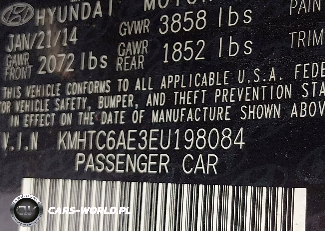 2014 Hyundai Veloster Turbo W-Black VIN:KMHTC6AE3EU198084 - 9