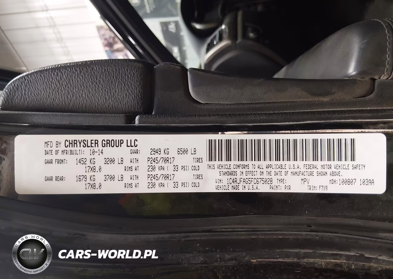 2015 Jeep Grand Cherokee Laredo VIN:1C4RJFAG5FC675028 - 9