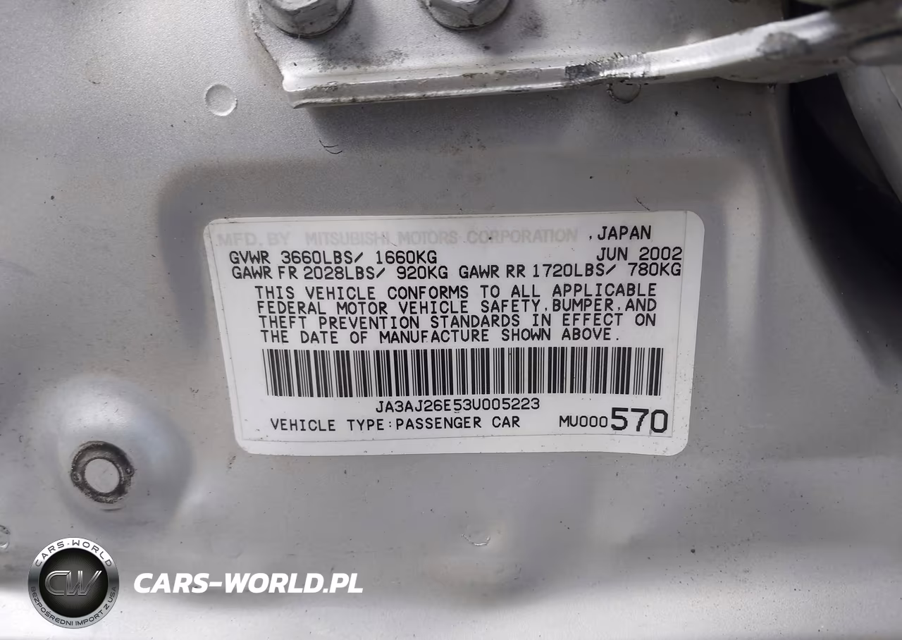 2003 Mitsubishi Lancer Es VIN:JA3AJ26E53U005223 - 9