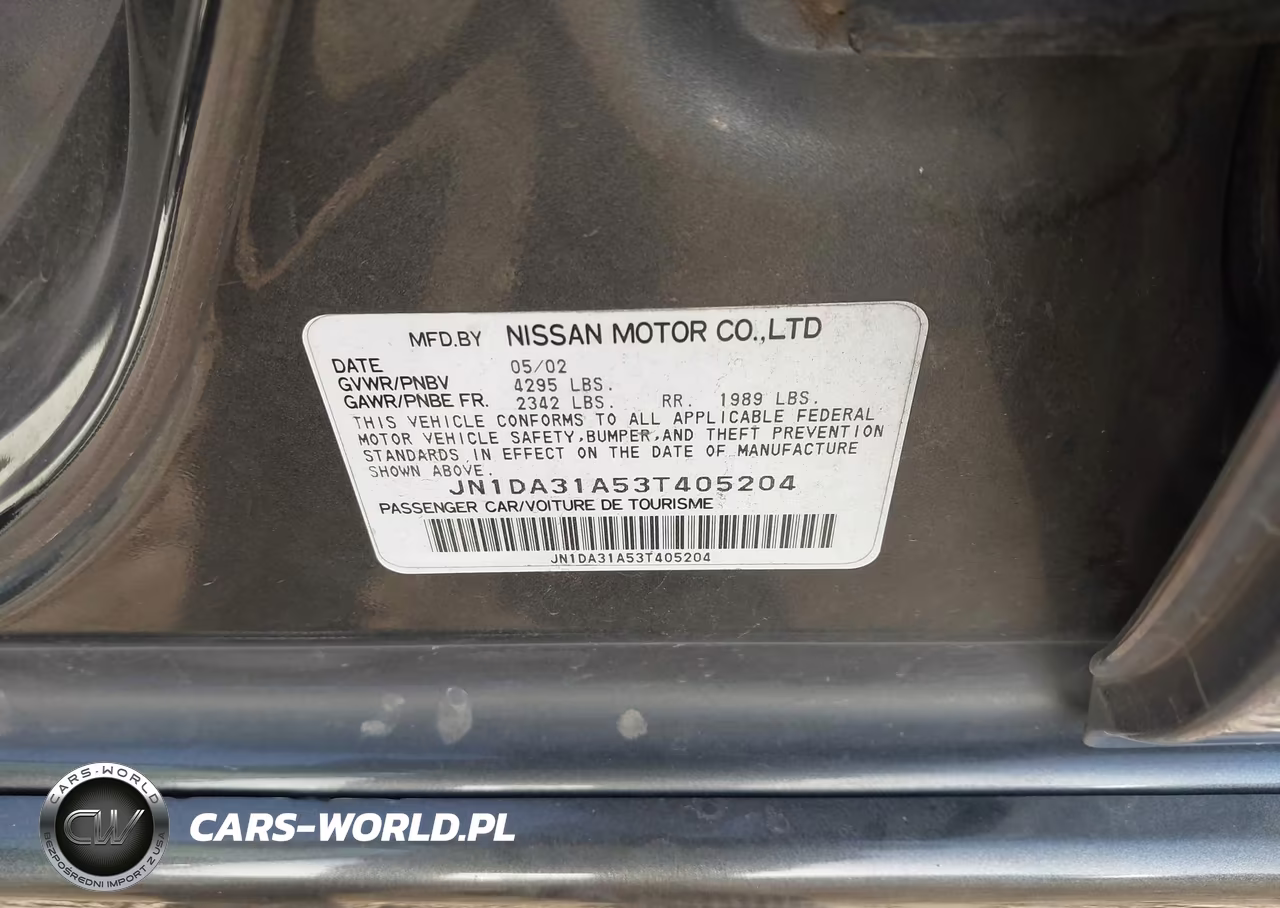 2003 Nissan Maxima Se VIN:JN1DA31A53T405204 - 9