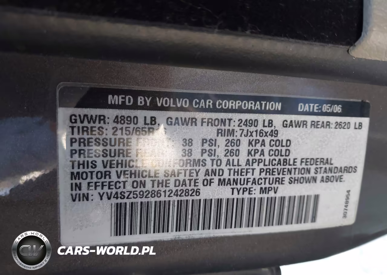 2006 Volvo Xc70 2.5T-Volvo Ocean Race Edition VIN:YV4SZ592861242826 - 9