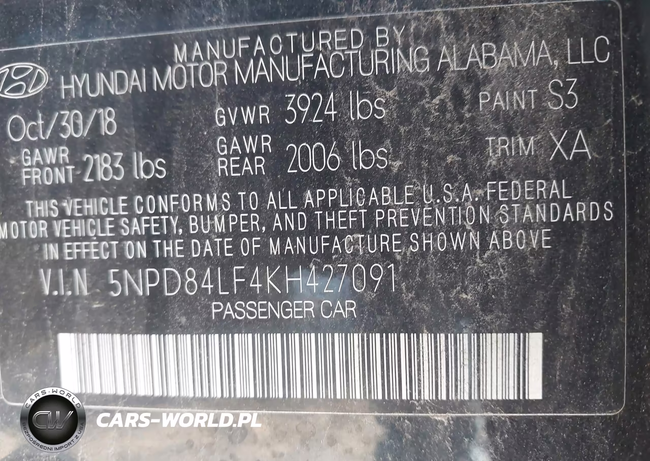 2019 Hyundai Elantra Sel VIN:5NPD84LF4KH427091 - 9