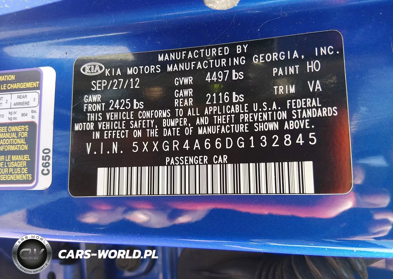 2013 Kia Optima Sx VIN:5XXGR4A66DG132845 - 9