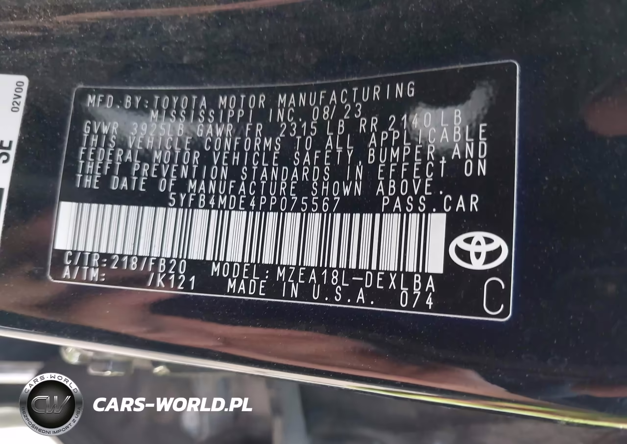 2023 Toyota Corolla Le VIN:5YFB4MDE4PP075567 - 9
