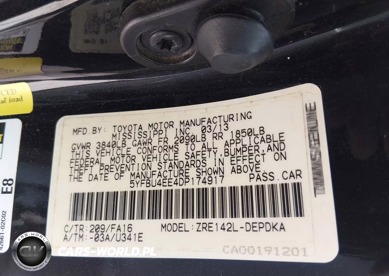 2013 Toyota Corolla L VIN:5YFBU4EE4DP174917 - 9