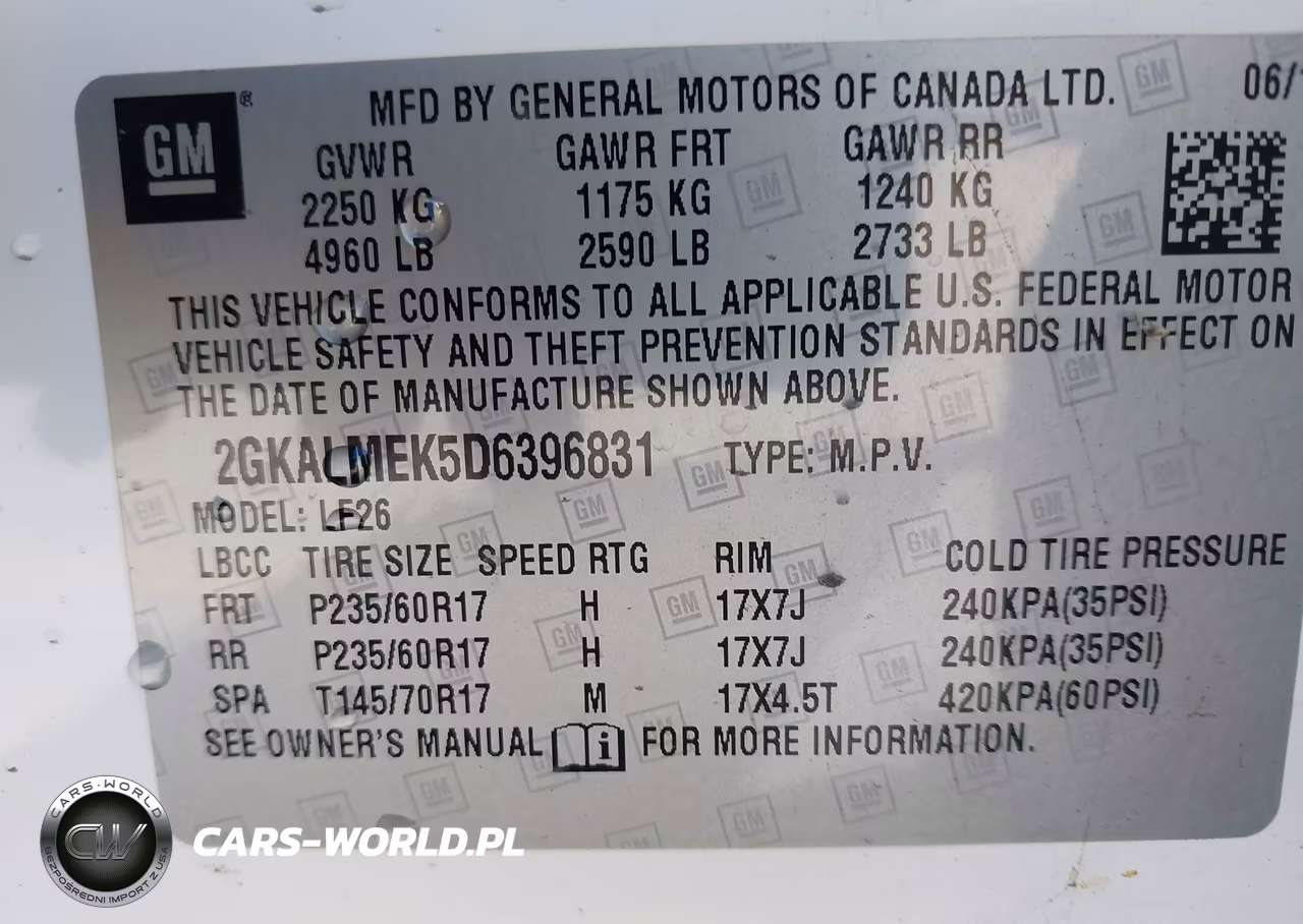 2013 GMC Terrain Sle-1 VIN:2GKALMEK5D6396831 - 9
