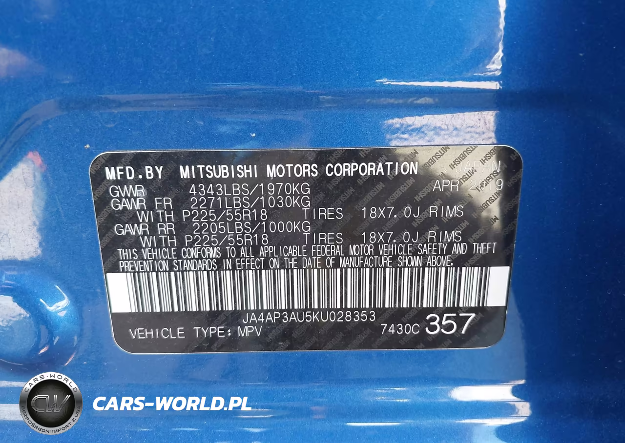 2019 Mitsubishi Outlander Sport 2.0 Es VIN:JA4AP3AU5KU028353 - 9
