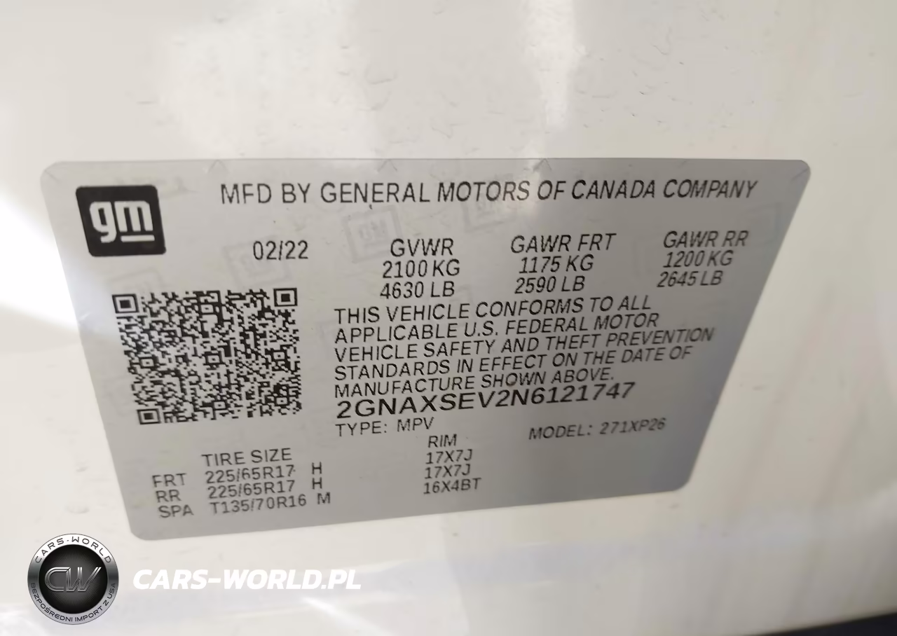 2022 Chevrolet Equinox Awd Ls VIN:2GNAXSEV2N6121747 - 9