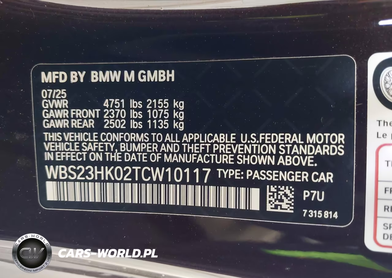 2026 BMW M4 Competition VIN:WBS23HK02TCW10117 - 9