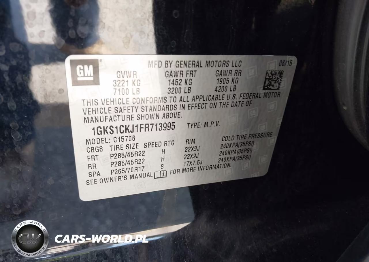 2015 GMC Yukon Denali VIN:1GKS1CKJ1FR713995 - 9