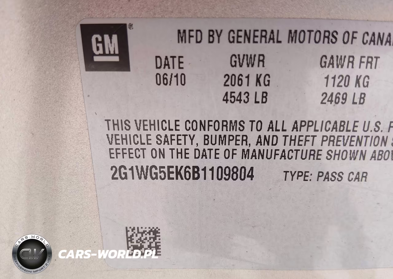 2011 Chevrolet Impala Lt VIN:2G1WG5EK6B1109804 - 9