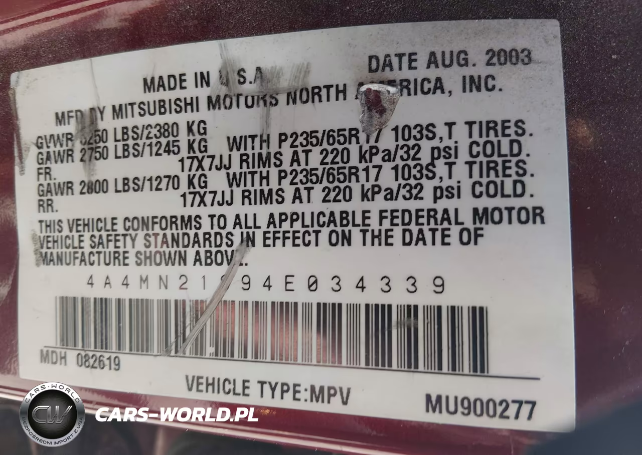 2004 Mitsubishi Endeavor Ls VIN:4A4MN21S94E034339 - 9
