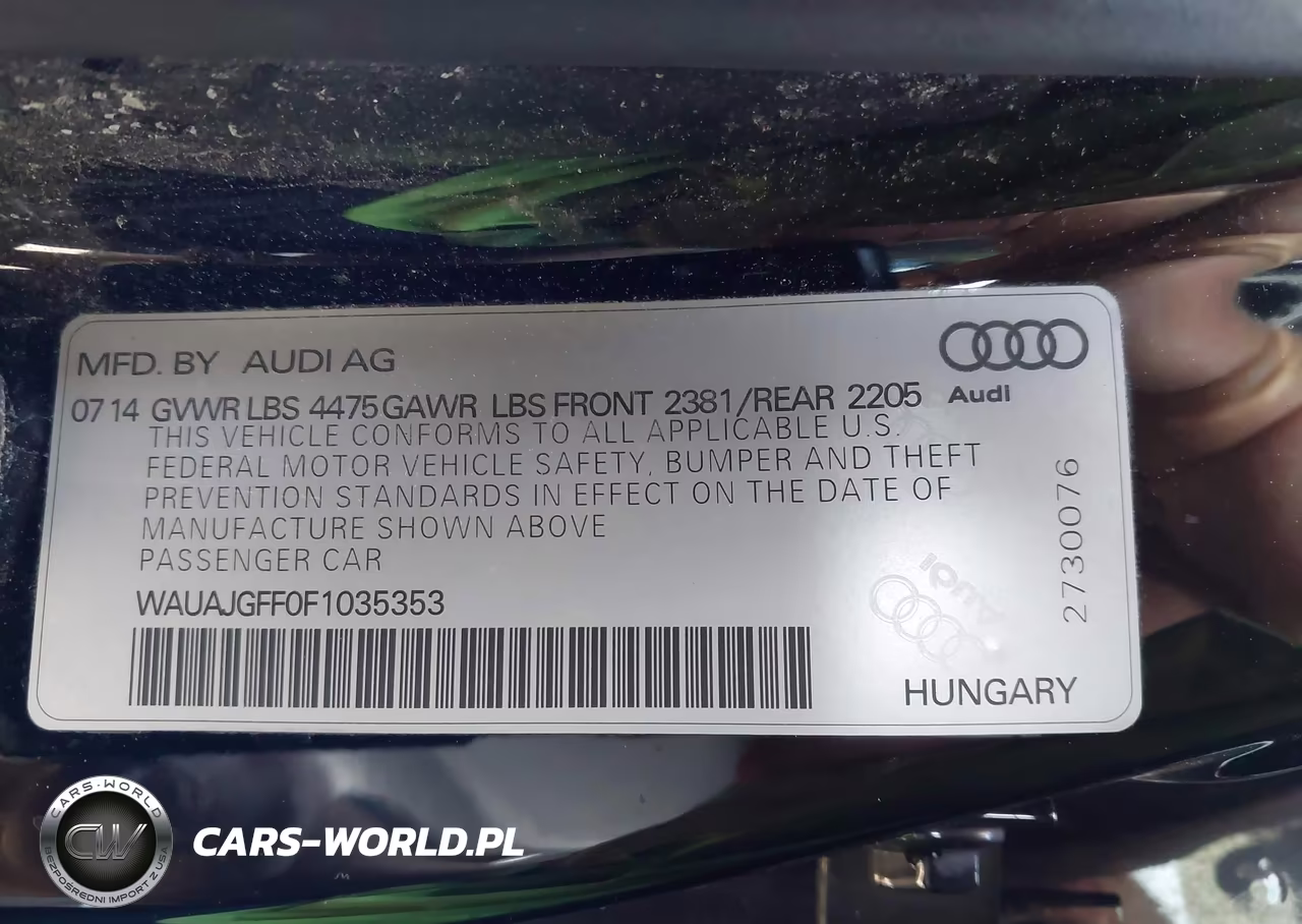 2015 Audi A3 2.0 Tdi Premium VIN:WAUAJGFF0F1035353 - 9