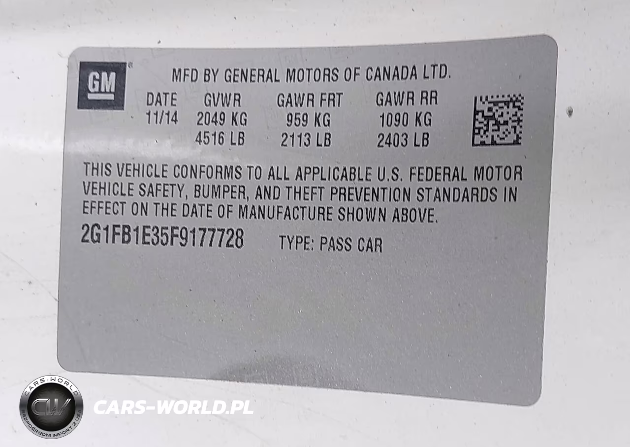 2015 Chevrolet Camaro 2Ls VIN:2G1FB1E35F9177728 - 9