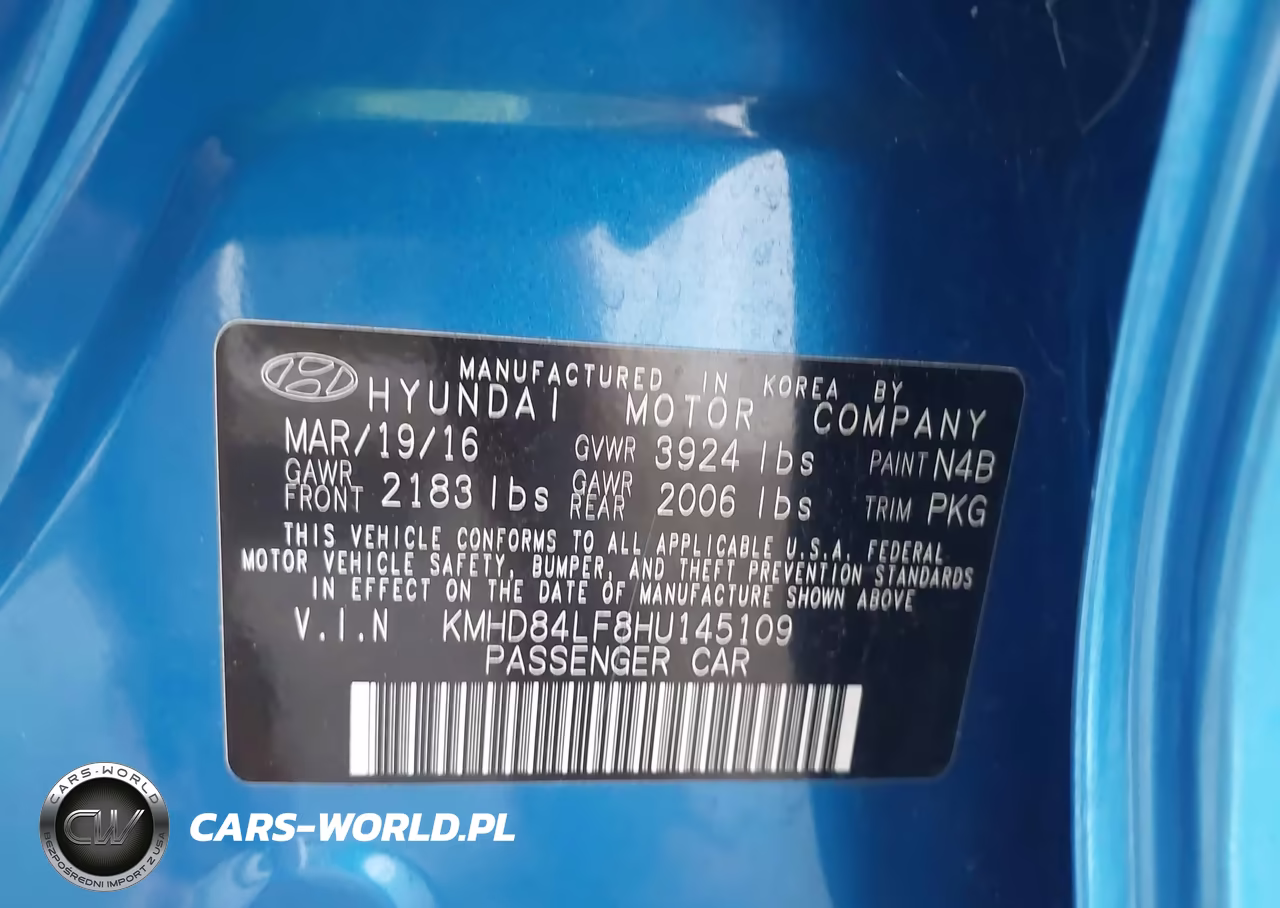 2017 Hyundai Elantra Se VIN:KMHD84LF8HU145109 - 9
