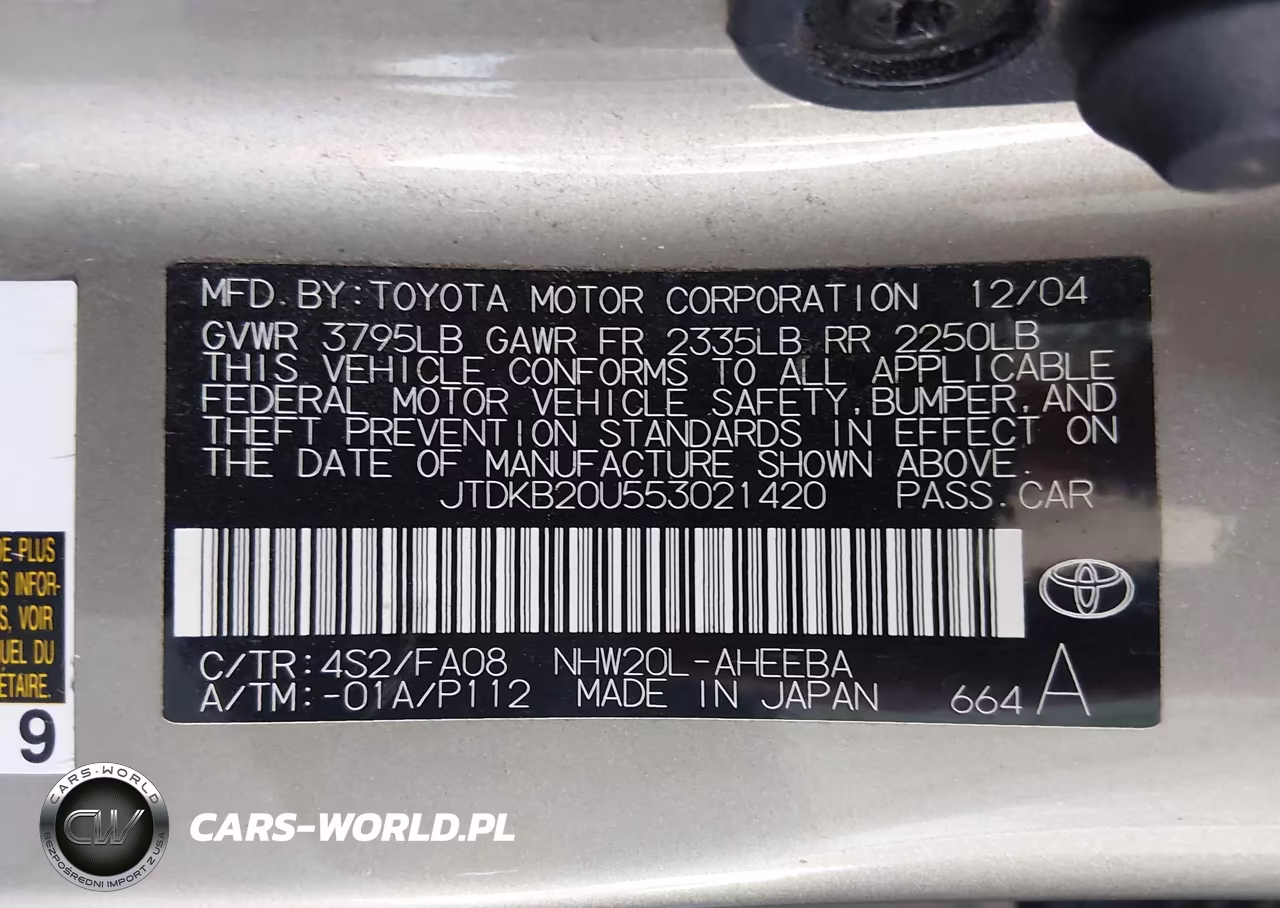 2005 Toyota Prius VIN:JTDKB20U553021420 - 9