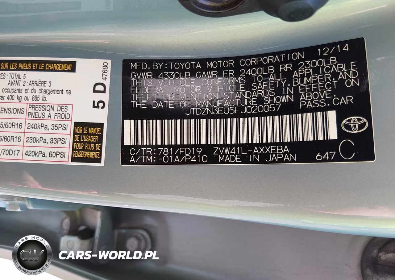 2015 Toyota Prius V Three VIN:JTDZN3EU5FJ020057 - 9
