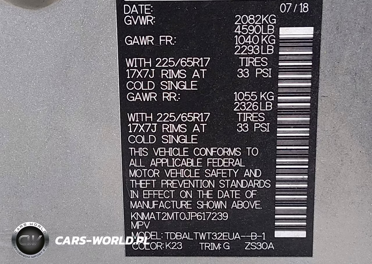 2018 Nissan Rogue Sv VIN:KNMAT2MT0JP617239 - 9