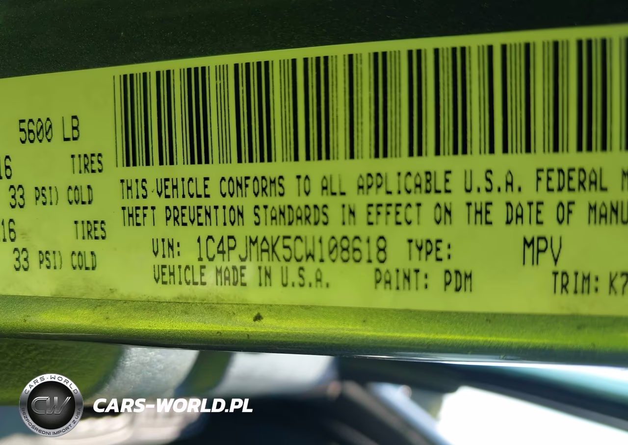 2012 Jeep Liberty Sport VIN:1C4PJMAK5CW108618 - 9