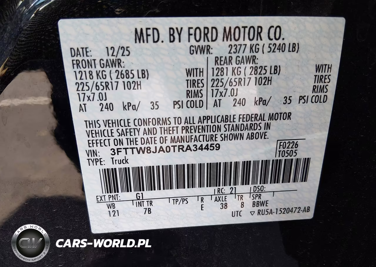 2026 Ford Maverick Xlt VIN:3FTTW8JA0TRA34459 - 9
