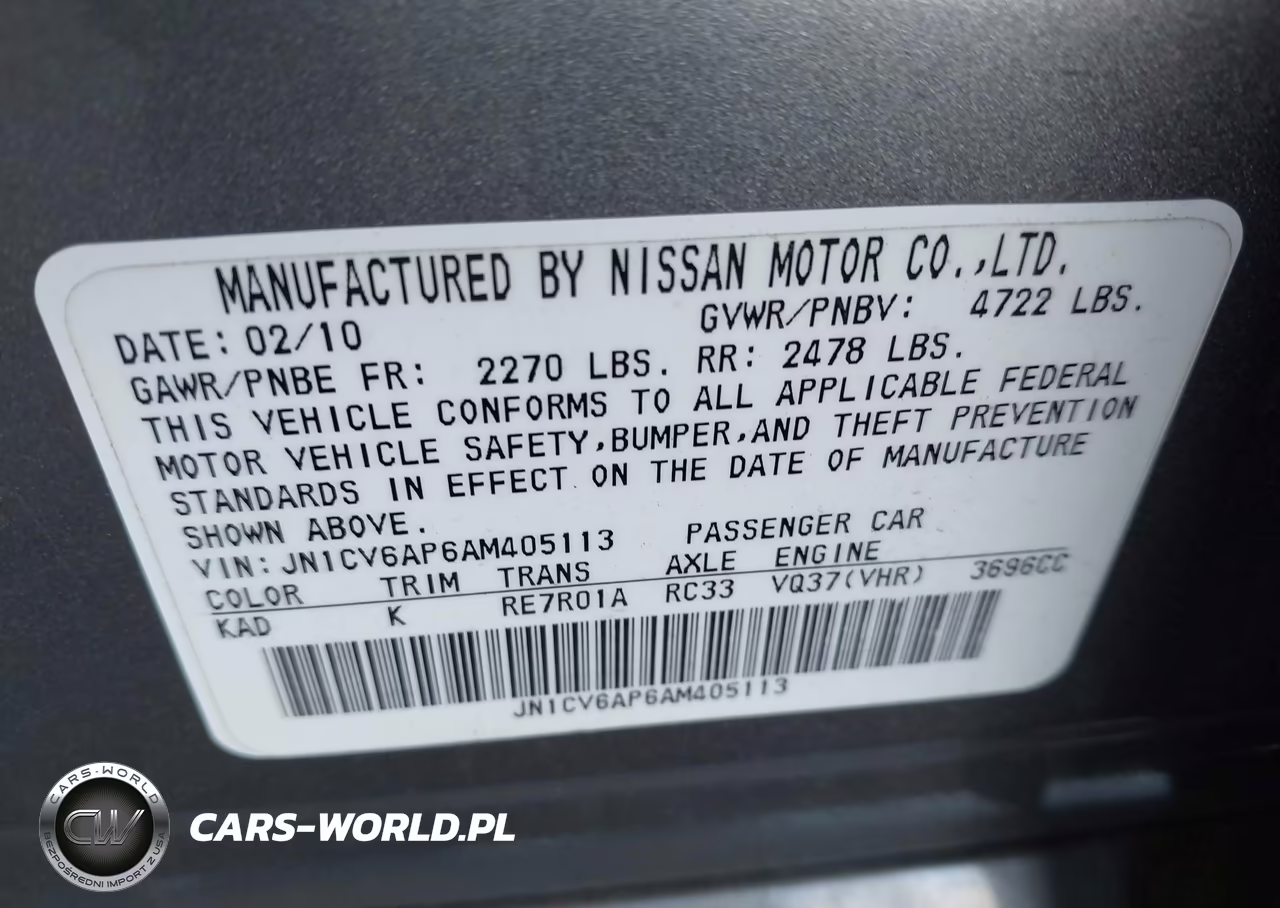 2010 Infiniti G37 Journey VIN:JN1CV6AP6AM405113 - 9