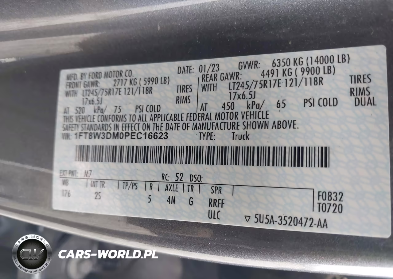 2023 Ford F-350 Xlt VIN:1FT8W3DM0PEC16623 - 8