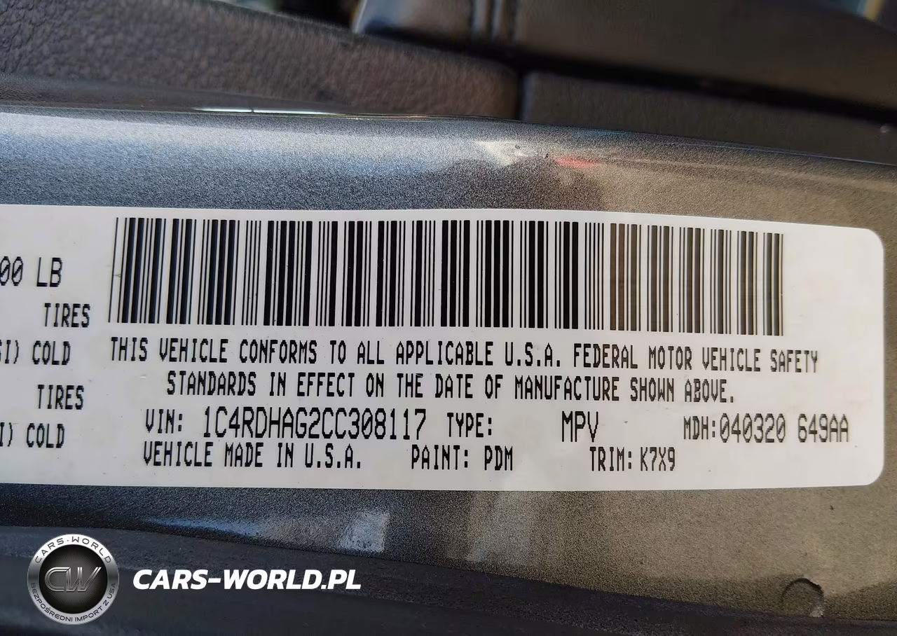 2012 Dodge Durango Sxt VIN:1C4RDHAG2CC308117 - 9