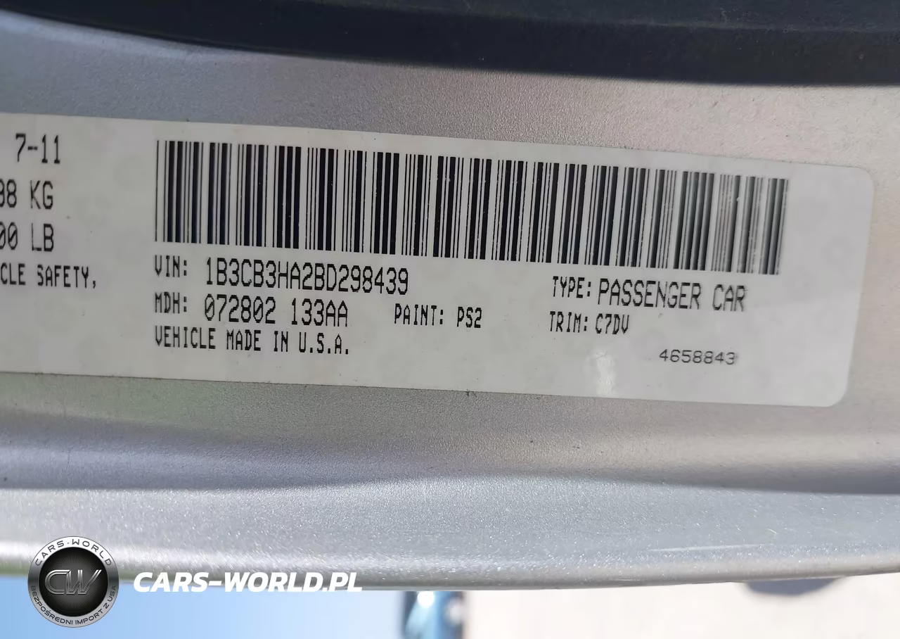 2011 Dodge Caliber Mainstreet VIN:1B3CB3HA2BD298439 - 9