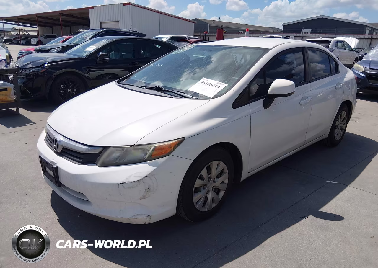 2012 Honda Civic Lx VIN:2HGFB2F51CH592528 - 2