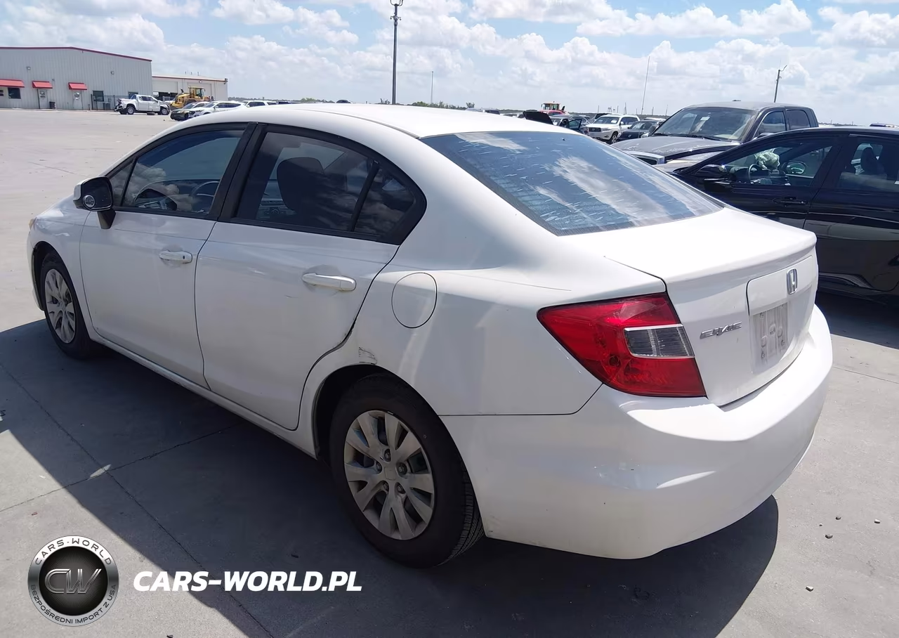 2012 Honda Civic Lx VIN:2HGFB2F51CH592528 - 3