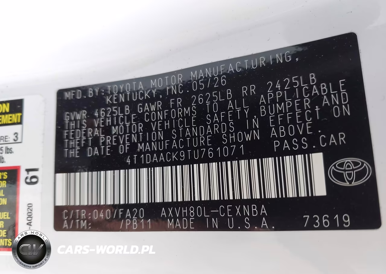 2026 Toyota Camry Le VIN:4T1DAACK9TU761071 - 9