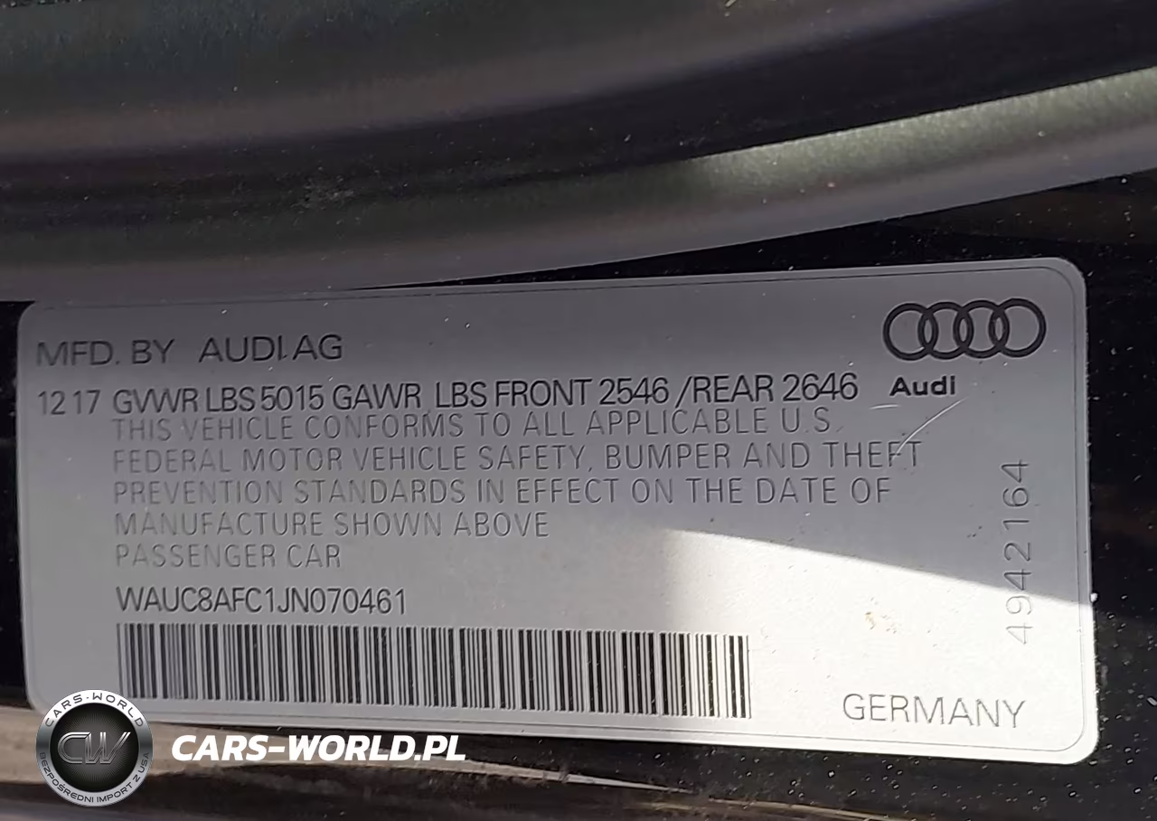 2018 Audi A6 2.0T Premium-2.0T Sport VIN:WAUC8AFC1JN070461 - 9