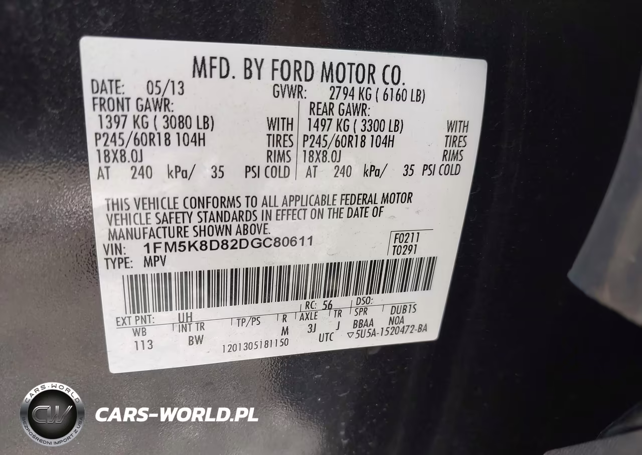 2013 Ford Explorer Xlt VIN:1FM5K8D82DGC80611 - 9