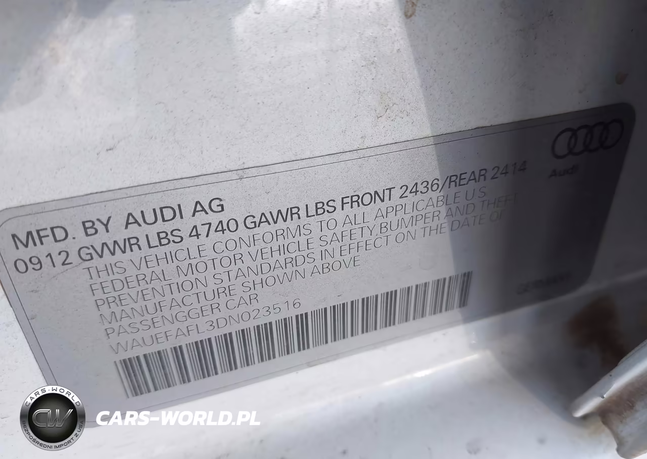 2013 Audi A4 2.0T Premium VIN:WAUEFAFL3DN023516 - 9