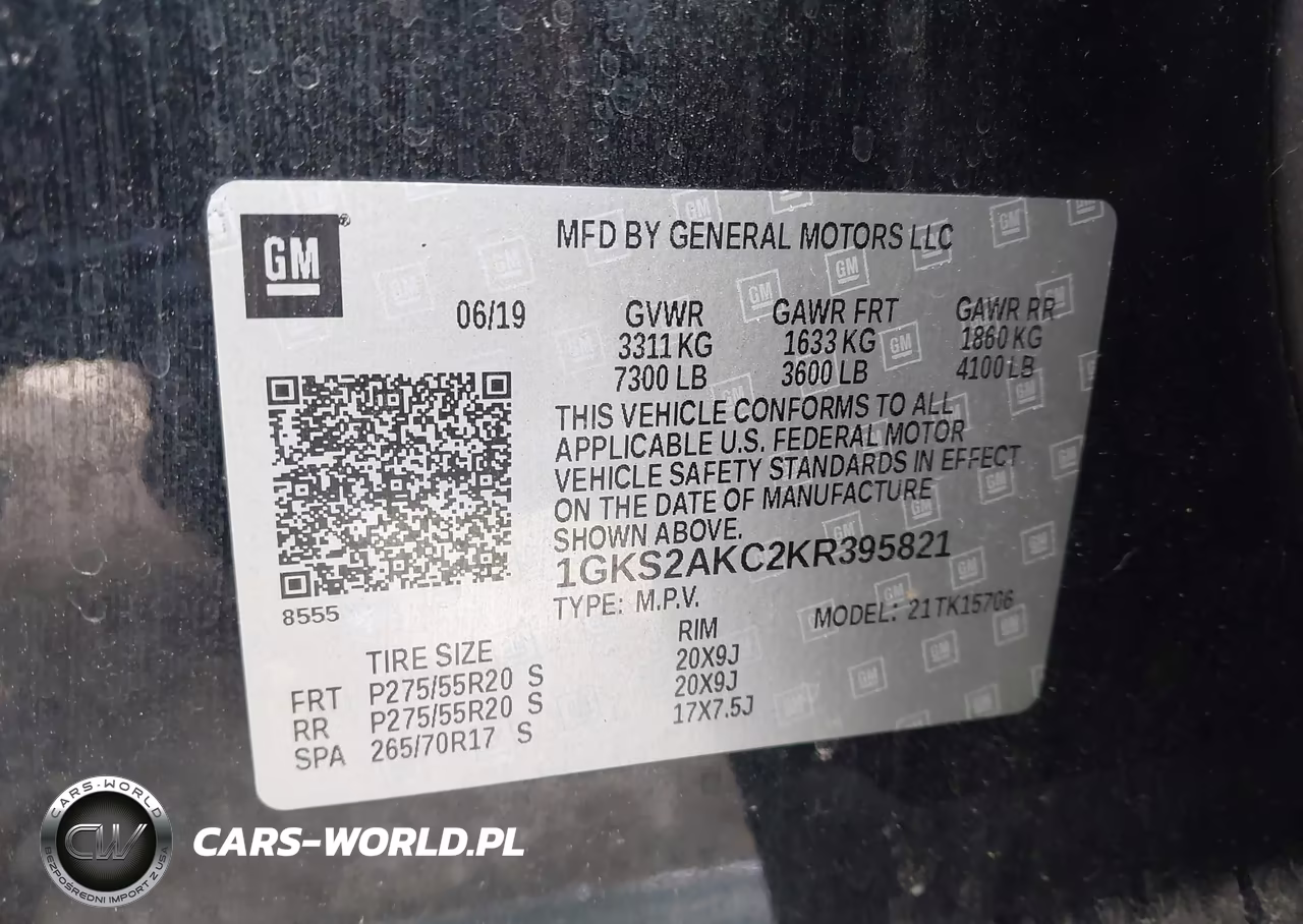 2019 GMC Yukon Sle VIN:1GKS2AKC2KR395821 - 9