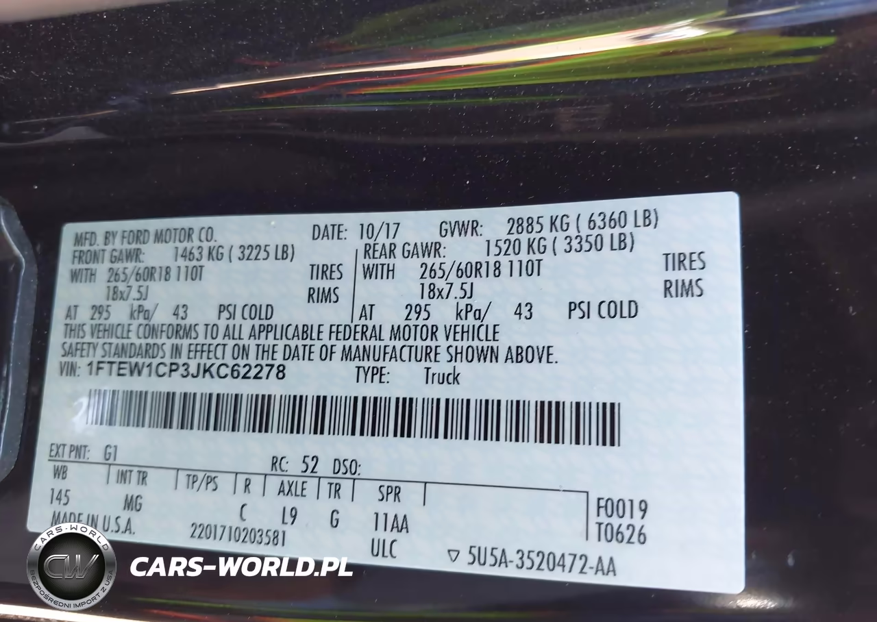 2018 Ford F-150 Xlt VIN:1FTEW1CP3JKC62278 - 9