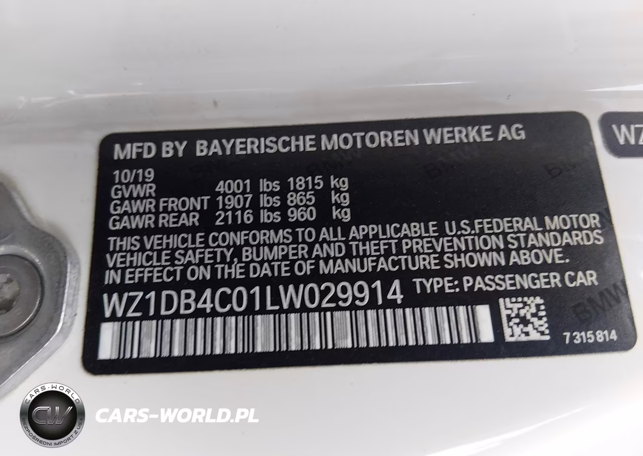 2020 Toyota Gr Supra 3.0 Premium VIN:WZ1DB4C01LW029914 - 9