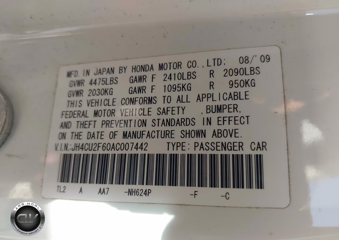 2010 Acura Tsx 2.4 VIN:JH4CU2F60AC007442 - 9