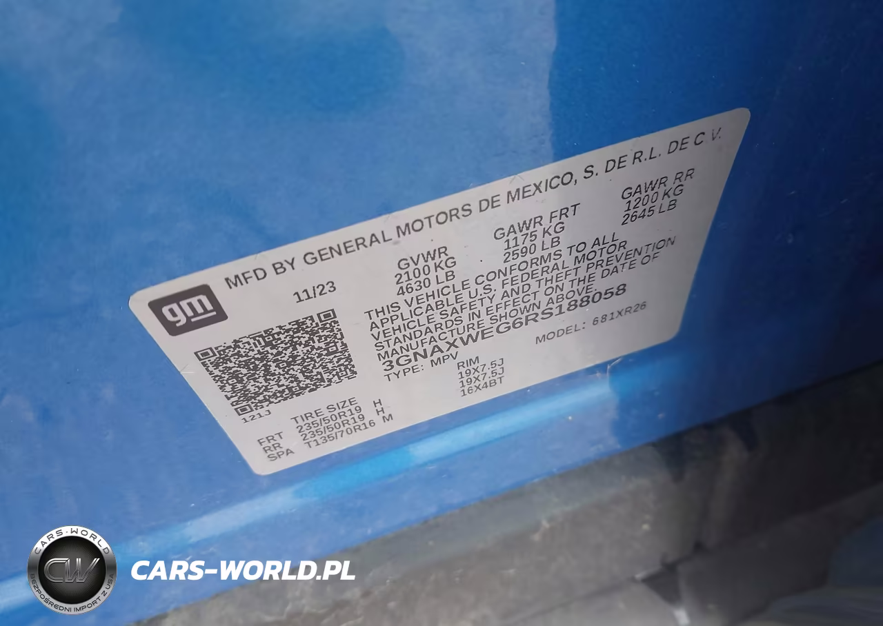 2024 Chevrolet Equinox Awd Rs VIN:3GNAXWEG6RS188058 - 9