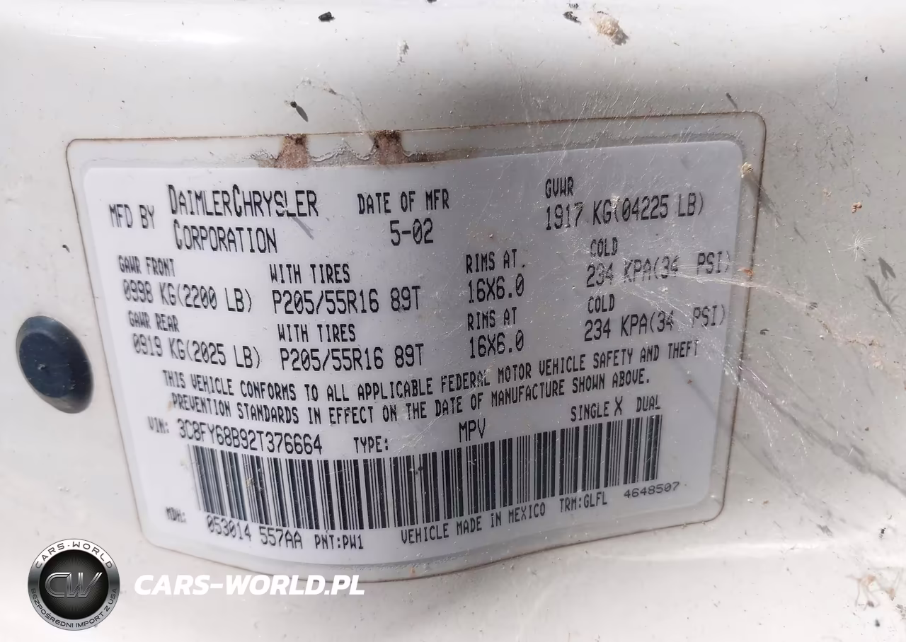 2002 Chrysler Pt Cruiser Limited VIN:3C8FY68B92T376664 - 9