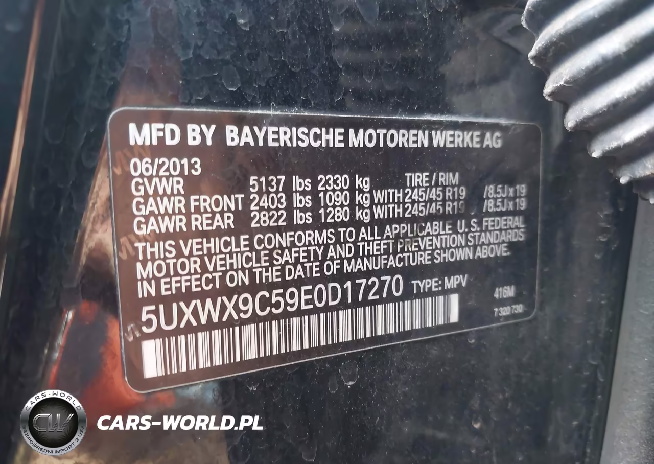 2014 BMW X3 xDrive28I VIN:5UXWX9C59E0D17270 - 9