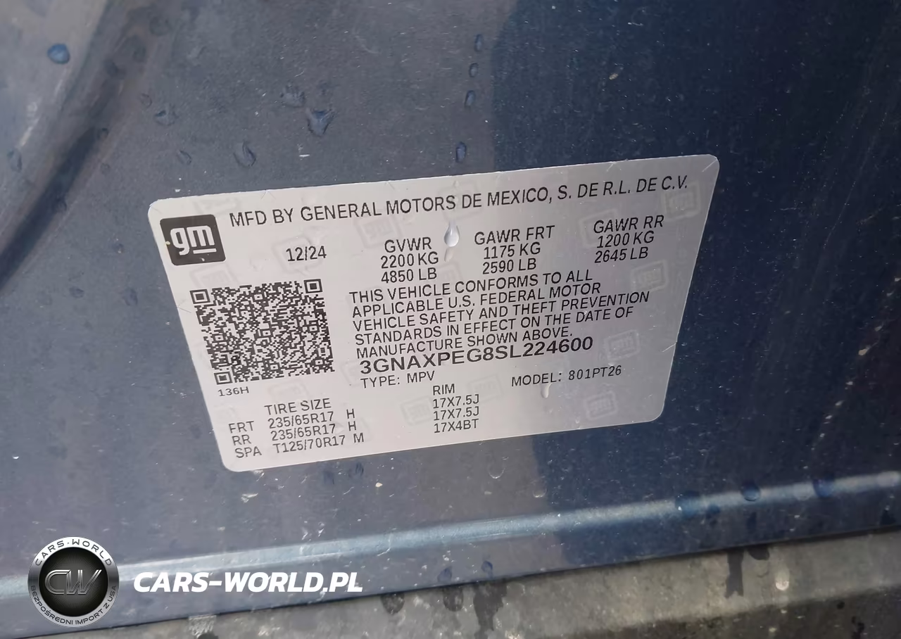 2025 Chevrolet Equinox Awd Lt VIN:3GNAXPEG8SL224600 - 9