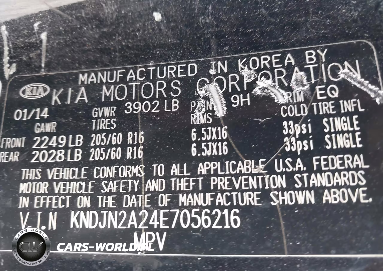 2014 Kia Soul VIN:KNDJN2A24E7056216 - 9