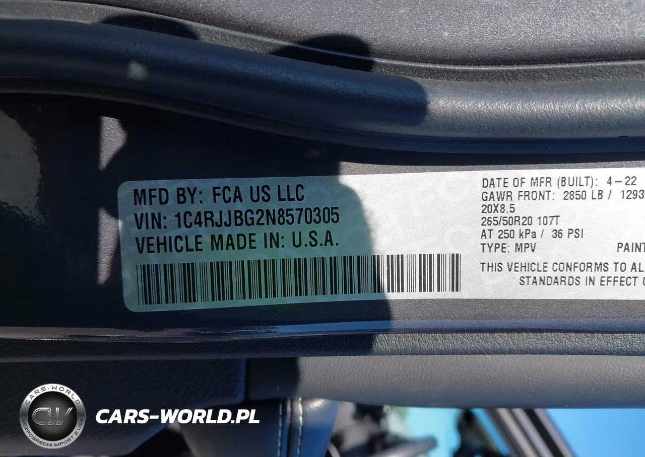2022 Jeep Grand Cherokee L Limited 4X2 VIN:1C4RJJBG2N8570305 - 9