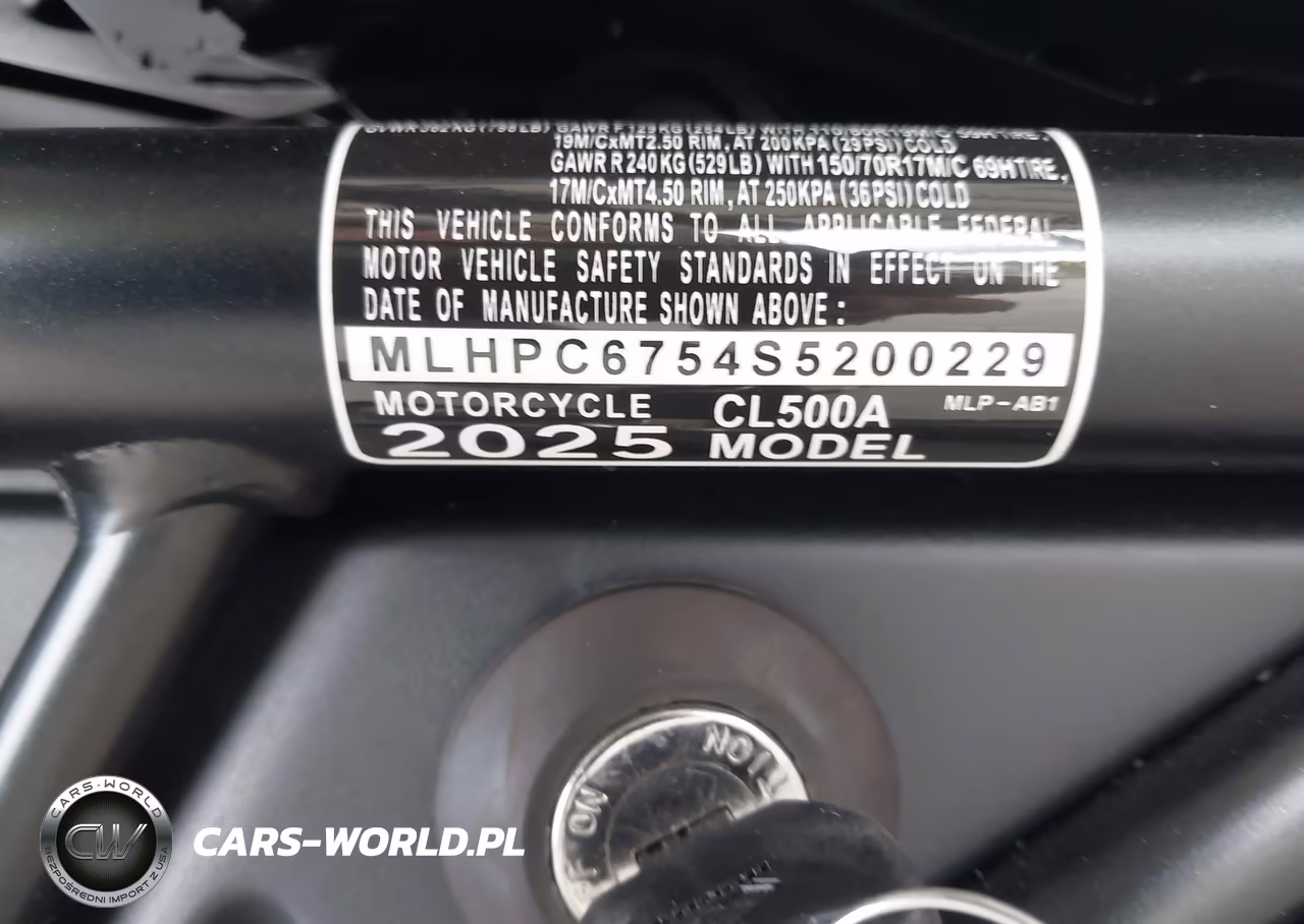 2025 Honda Cl500 A VIN:MLHPC6754S5200229 - 10