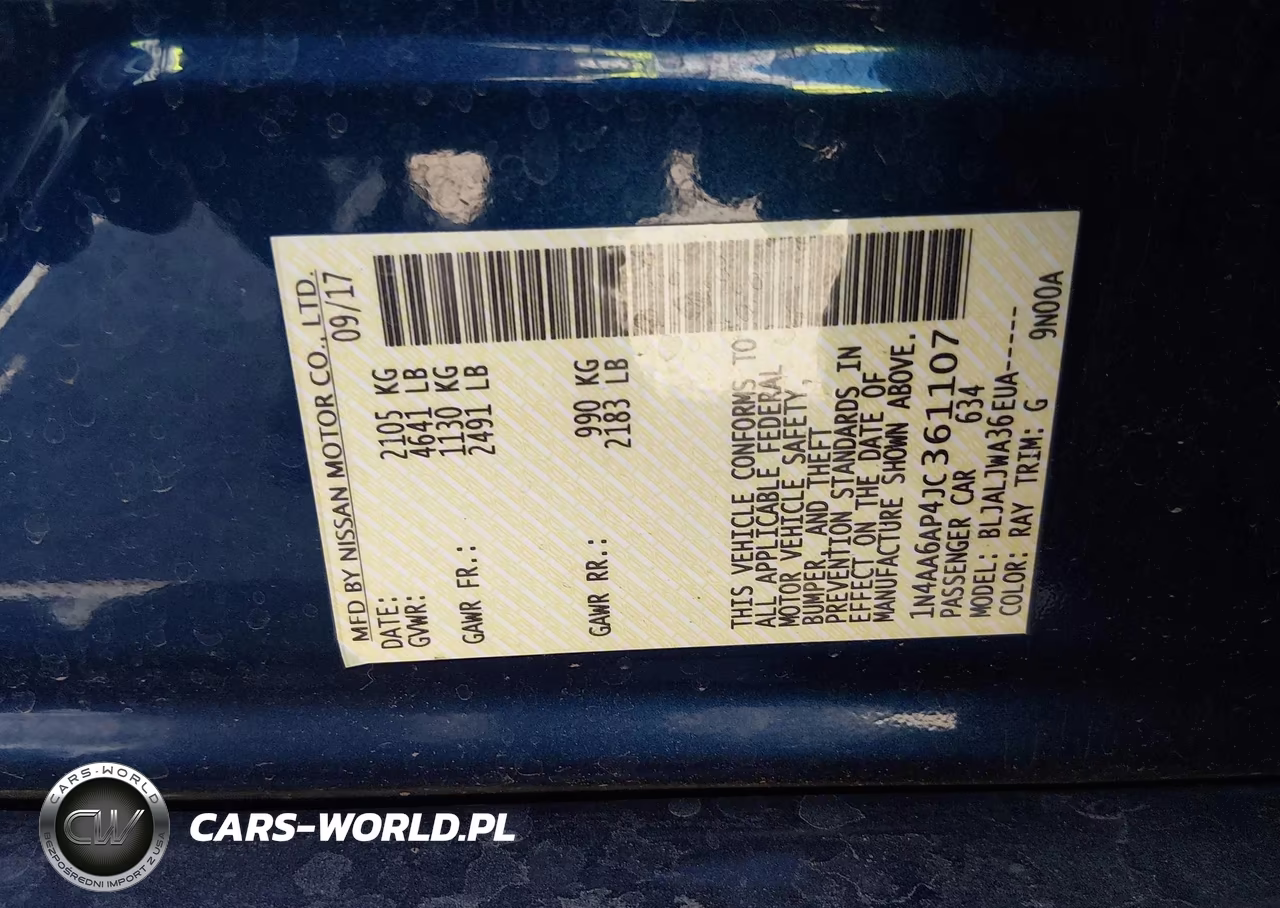 2018 Nissan Maxima 3.5 Sv VIN:1N4AA6AP4JC361107 - 9