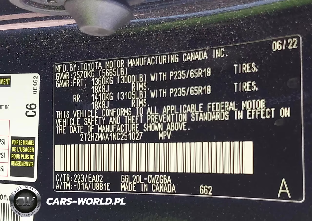 2022 Lexus Rx 350 VIN:2T2HZMAA1NC251027 - 9
