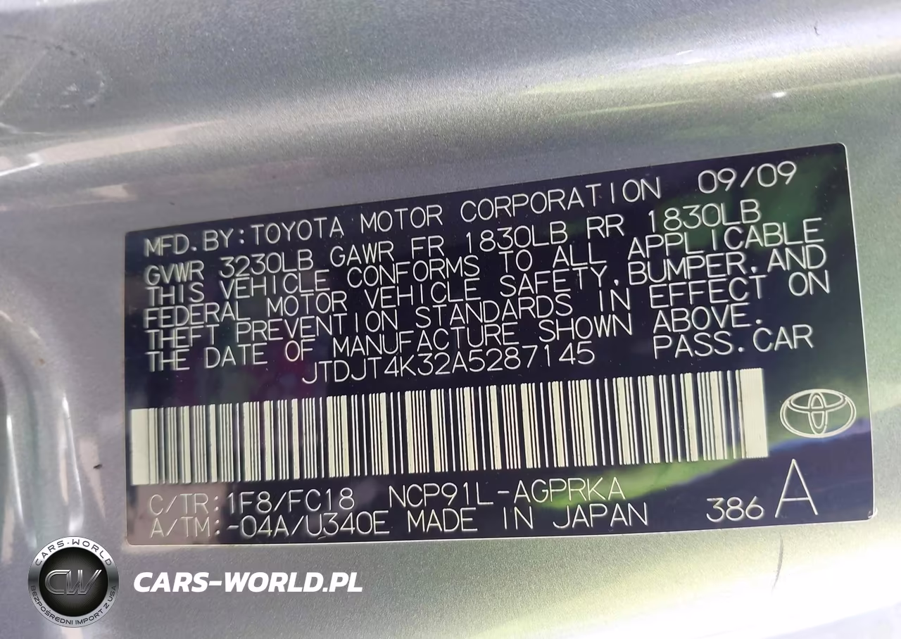 2010 Toyota Yaris VIN:JTDJT4K32A5287145 - 9