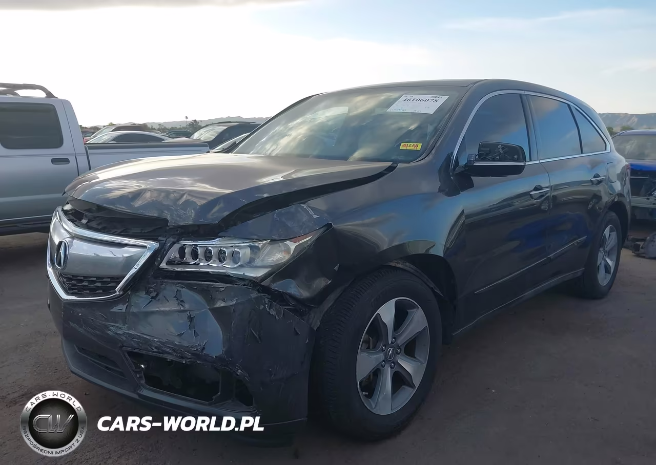 2014 Acura Mdx VIN:5FRYD3H23EB015582 - 2