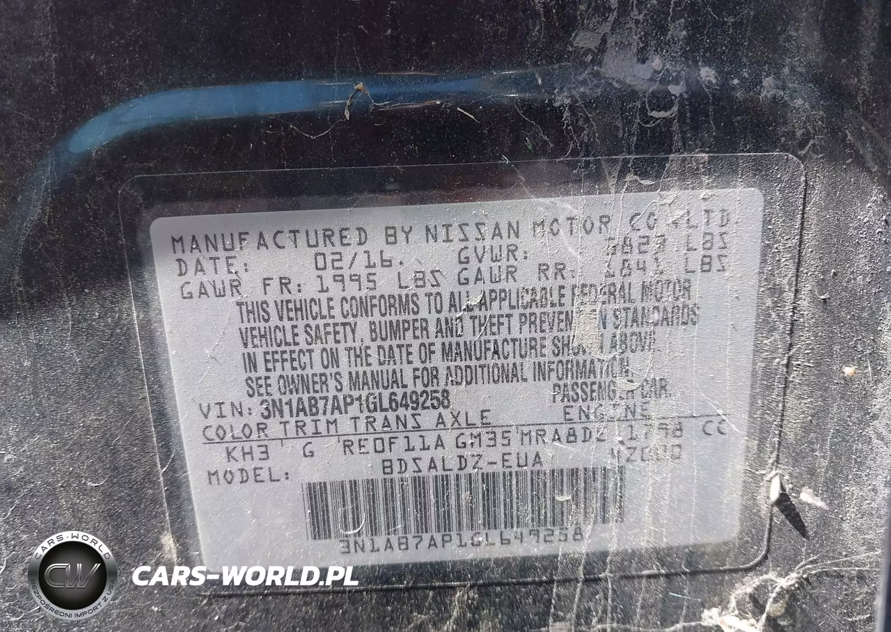 2016 Nissan Sentra Sv VIN:3N1AB7AP1GL649258 - 9